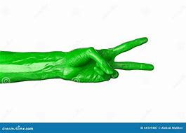 green hand